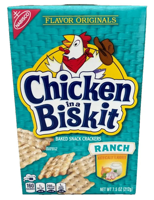 Chicken in a Biskit Ranch Baked Snack Crackers 7.5 oz