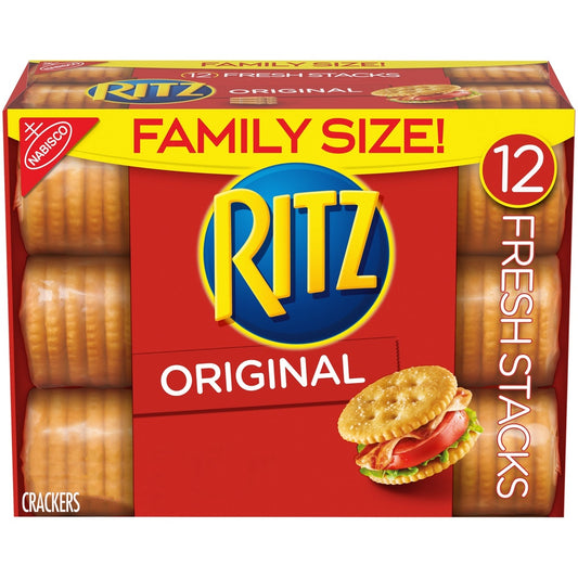 RITZ Fresh Stacks Original Crackers Travel Snacks Family Size - 17.8oz