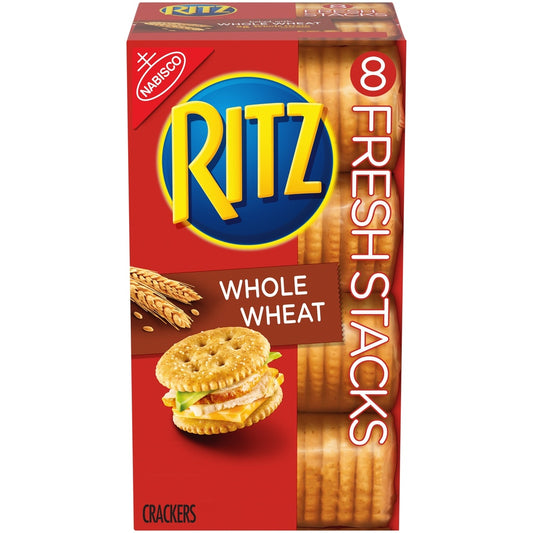 RITZ Fresh Stacks Whole Wheat Crackers Travel Snacks - 11.6oz