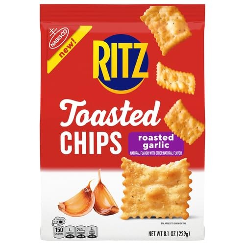 Ritz Toasted Chips Roasted Garlic 8.1z