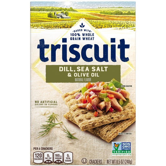 Triscuit Dill Sea Salt & Olive Oil Whole Grain Wheat Crackers 8.5 Oz