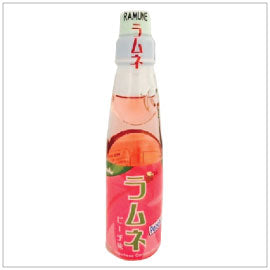 Miyako Japanese Carbonated Drink Peach Flavor 6.76Oz, (30 Count)