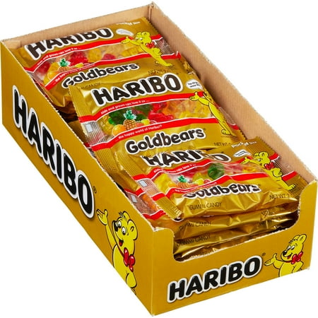 Haribo Gummi Candy, Goldbears, 2 Ounce,pack Of 4