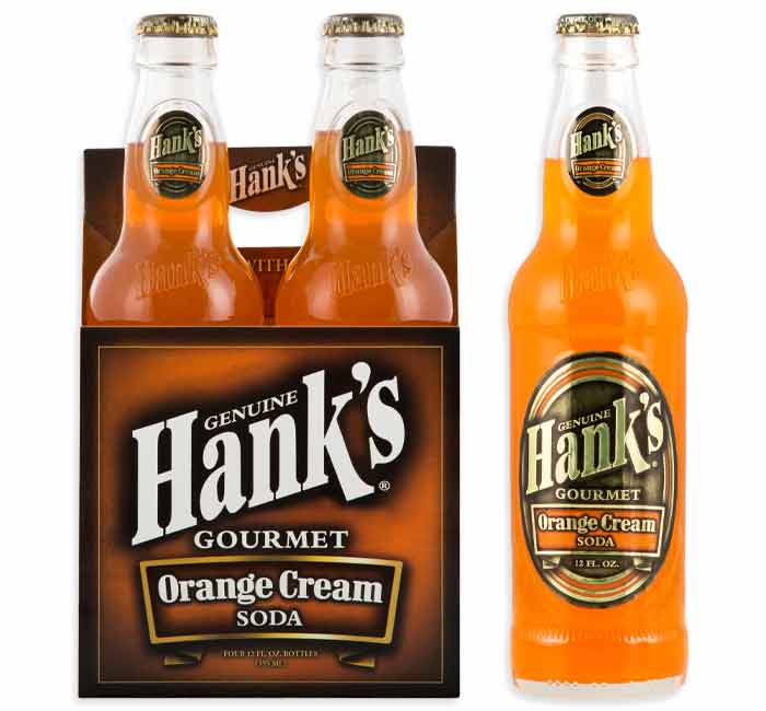Hanks Root Bear Hanks Soda 12 Oz orange