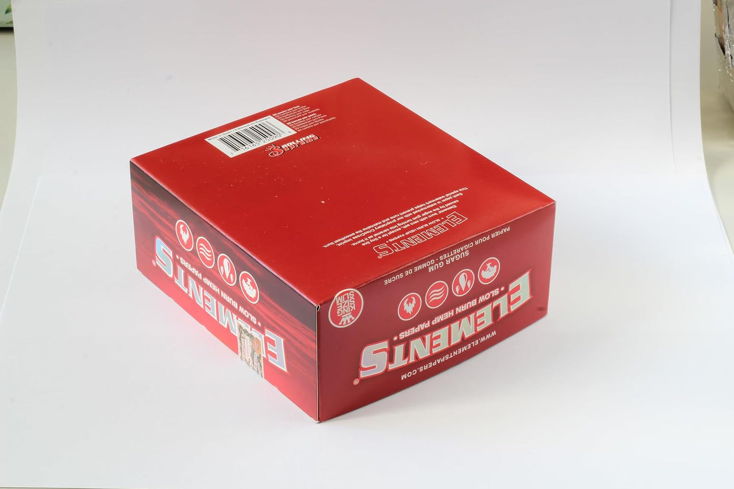 Elements Hemp Kingsize Slim Red Box50