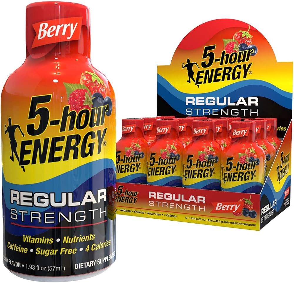 5-Hour Energy Dietary Supplement, Berry, 1.93 Fl Oz (Pack of 12)