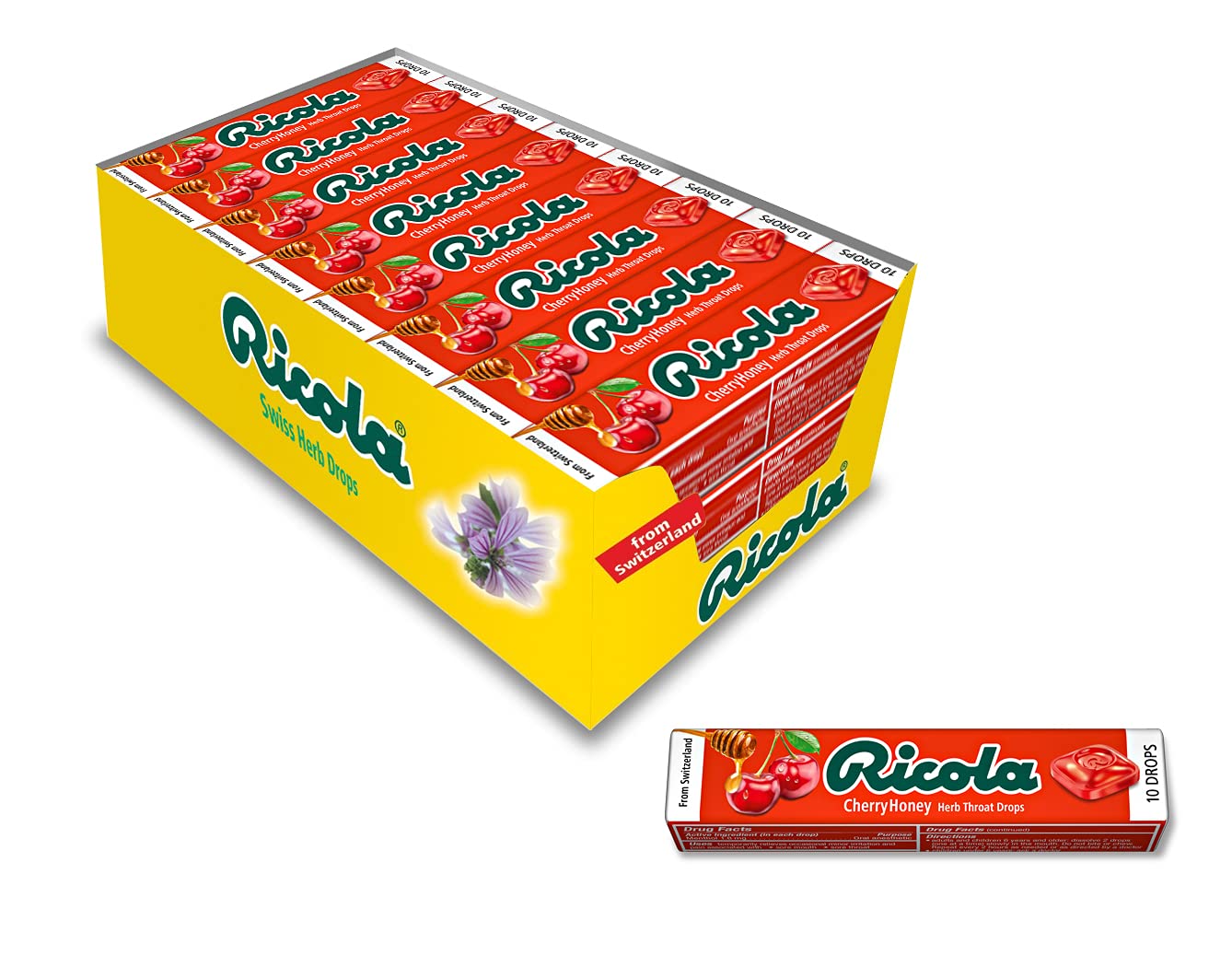 Ricola Cherry Honey Throat Drops, 9 ct