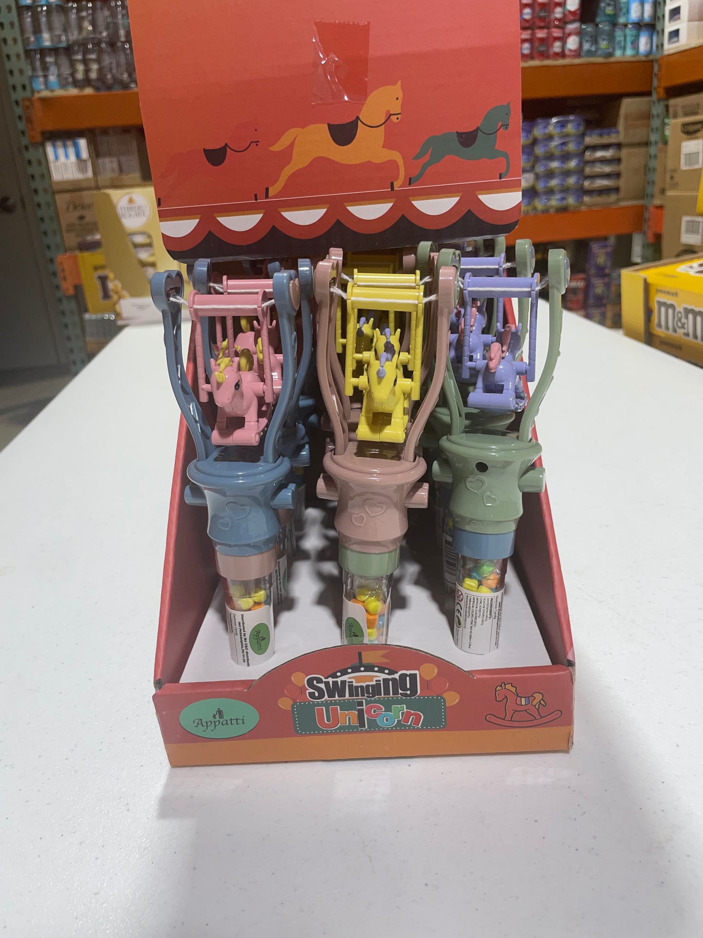 Apatti Swinging Unicorn Toy 12 count