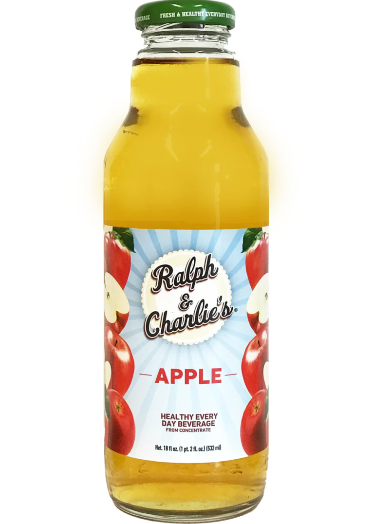 Ralph & Charlie’s Apple Juice 18Oz, (24 Count)