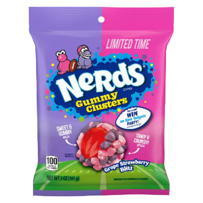 Nerds Clusters Grape + Strawberry – 3 oz bag