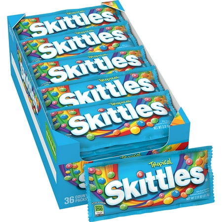 Skittles Tropical, 2.17-Ounce Boxes (Pack of 36)