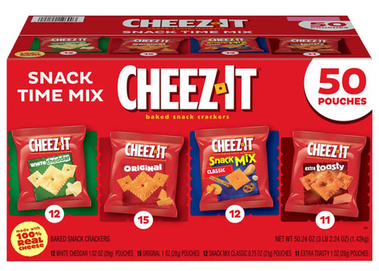 Cheez It Snack Time Crackers Mix 50pck
