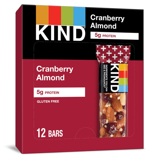 kind bar plus cranberry & almond plus antioxidants