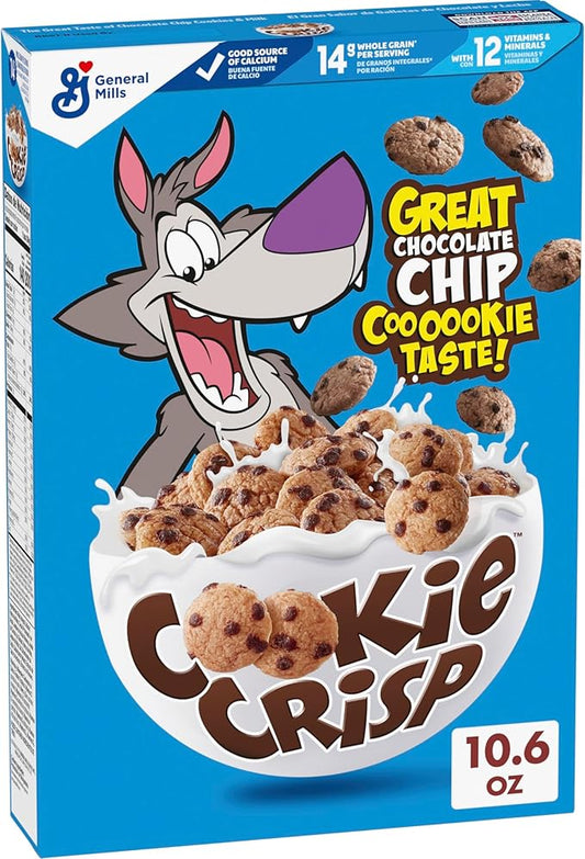 Cookie Crisp General Mills Cereals Cereal, Chocolate Chip Cookie Flavored, 10.6 oz