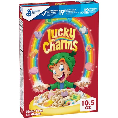 GM Lucky Charms Cereal Box 10Oz