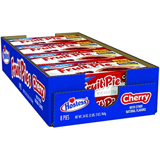Hostess Cherry Fruit Pie 4.25Oz, (8 Count)