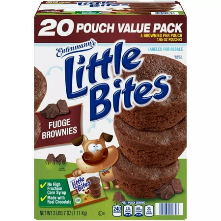 Entenmann's Little Bites Fudge Brownie Mini Muffins 1.95 oz., 20 pk.