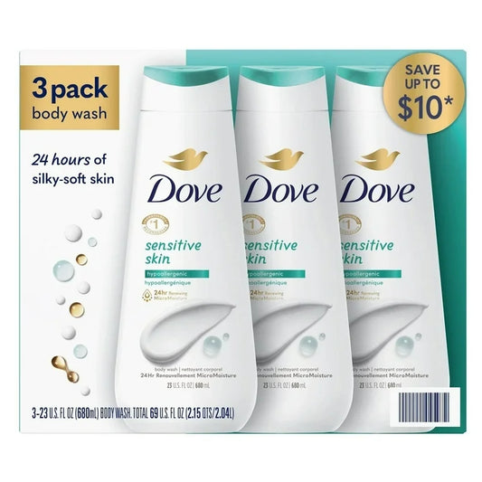 Dove Body Wash Sensitive 3-23Oz