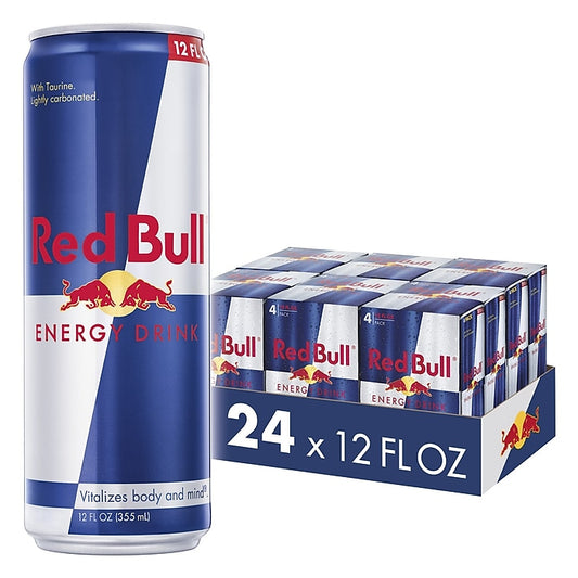 RedBull Original Energy Drink 12Oz, (24 count)