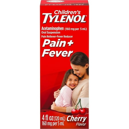Children's Tylenol Pain & Fever, Ages 2-11 Cherry Flavor 4.0 Oz