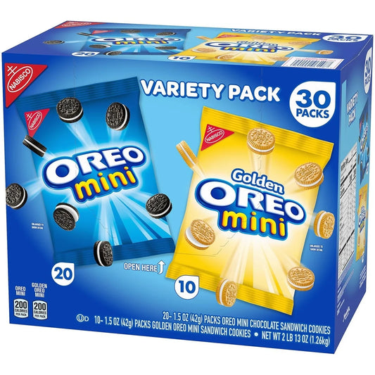 Oreo Minis Variety Pack 1.5Oz, (30 Count)