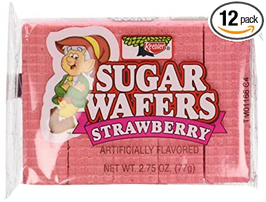 Uncle Al's Sugar Wafer Strawberry 12-2.7Oz