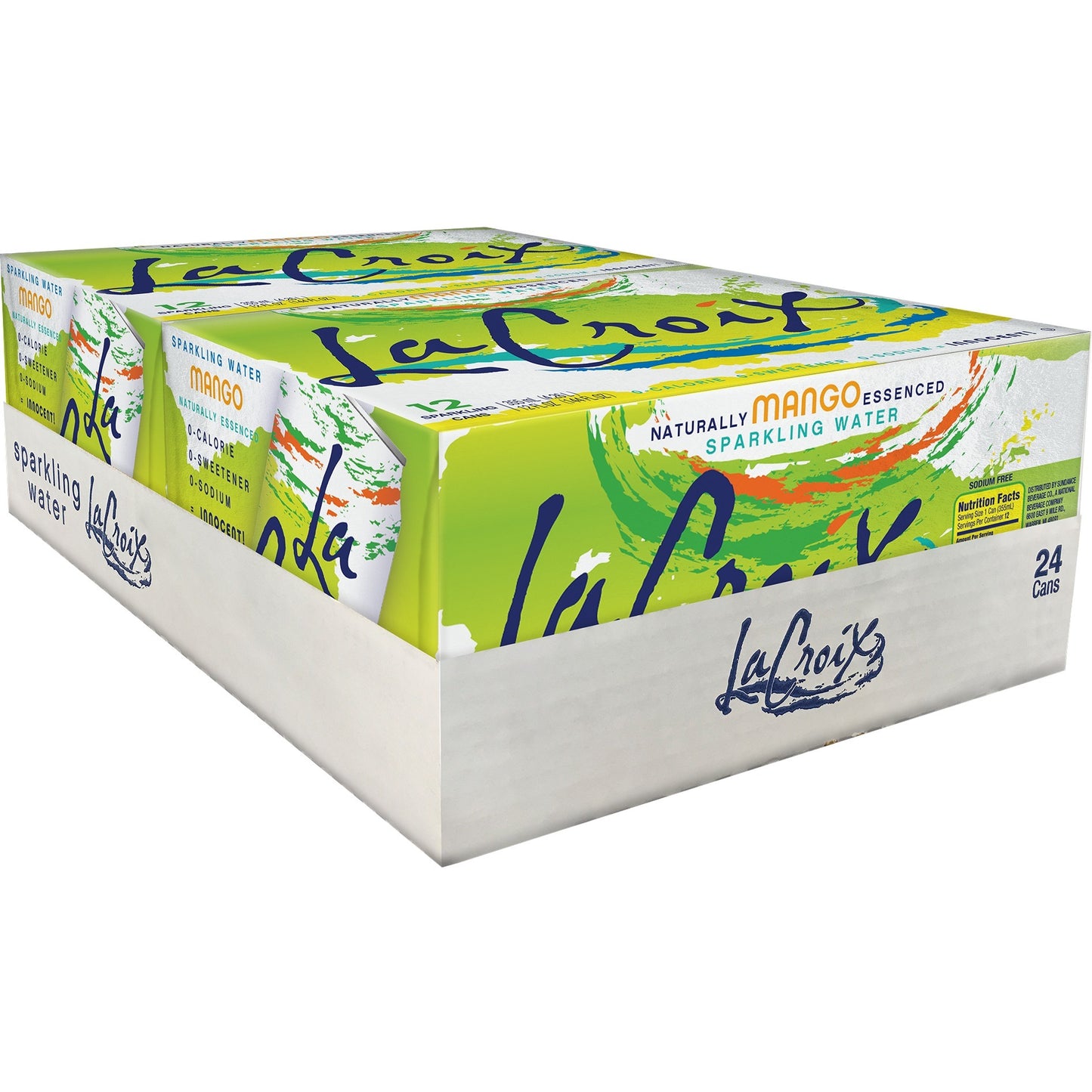LaCroix Mango Sparkling Water - 24 Count - Pack of 2