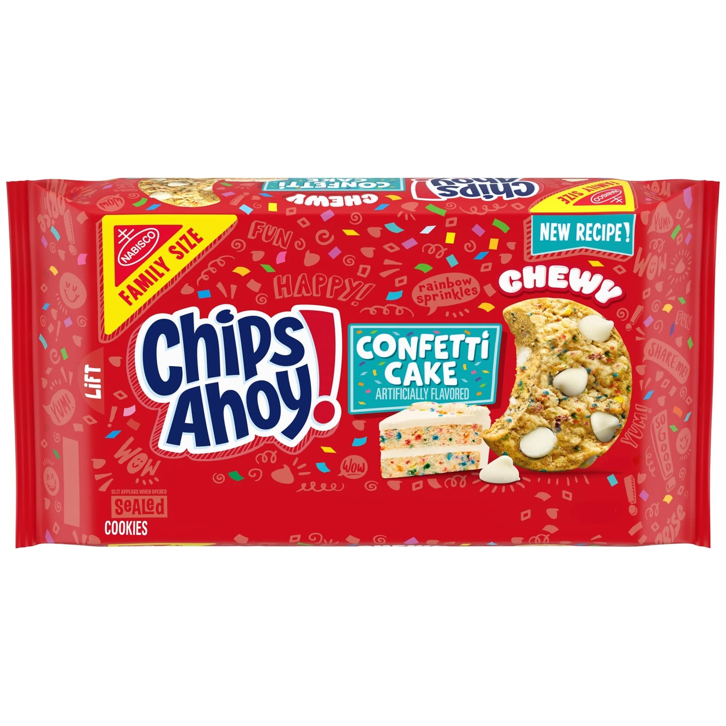 Chips Ahoy Confetti Cake Family Size 14.34Oz