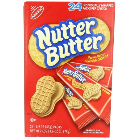 Nabisco Nutter Butter Cookies 1.9 Ounce (Pack of 24) in