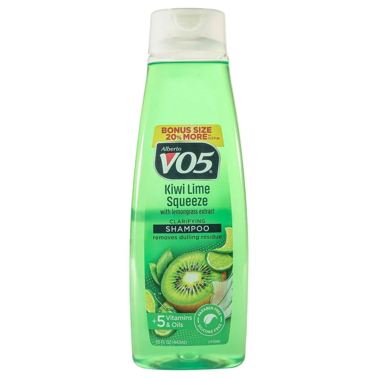 Alberto VO5 Moisturizing Shampoo Kiwi Lime Squeeze 15Oz, (6 Count)