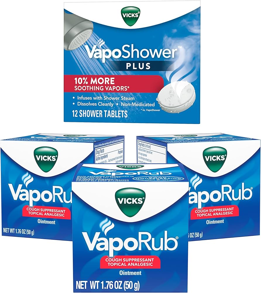Vicks Vapo Rub Ointment 1.76Oz, (12 Count) Medicine
