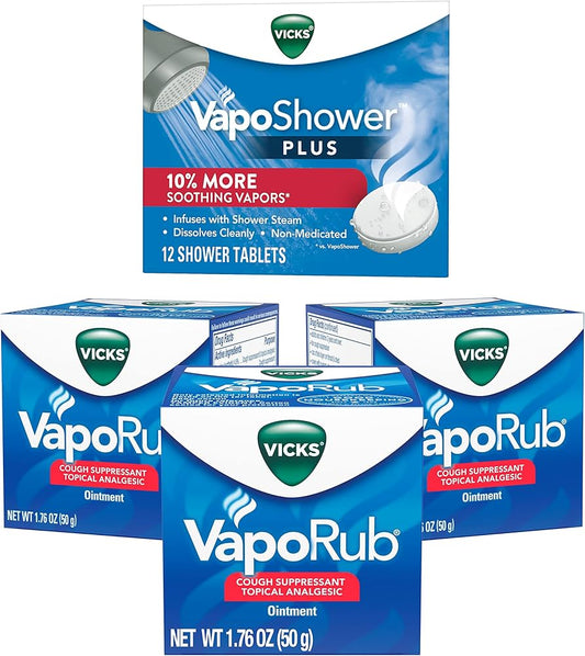 Vicks Vapo Rub Ointment 1.76Oz, (12 Count) Medicine