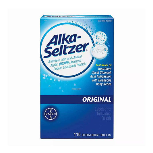 Alka-Seltzer Original Effervescent Tablets. Medicine