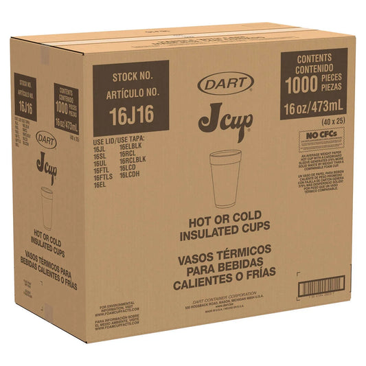The Packaging Source Printed Cups 16Oz, (1000 Count) - Deli Supplies