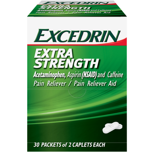 Excedrin Extra Strength 2 Tablet, (30 Count) Medicine