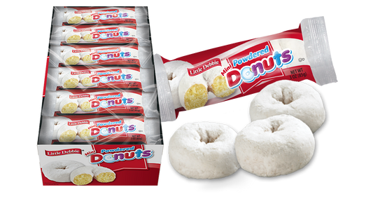 Little Debbie Mini Powdered Donuts 3Oz, (12 Count)