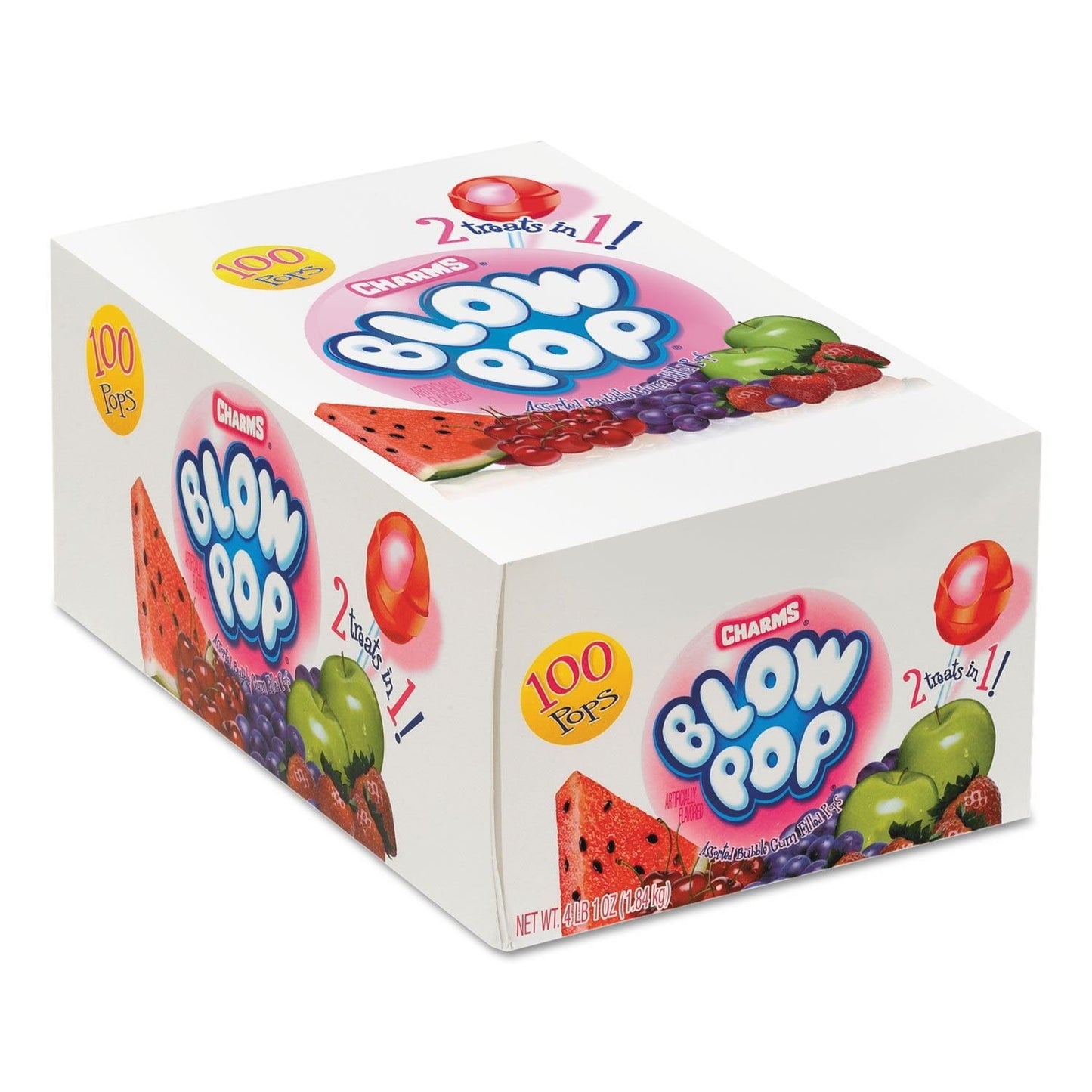 Charms Assorted Blow Pops, 100 Count