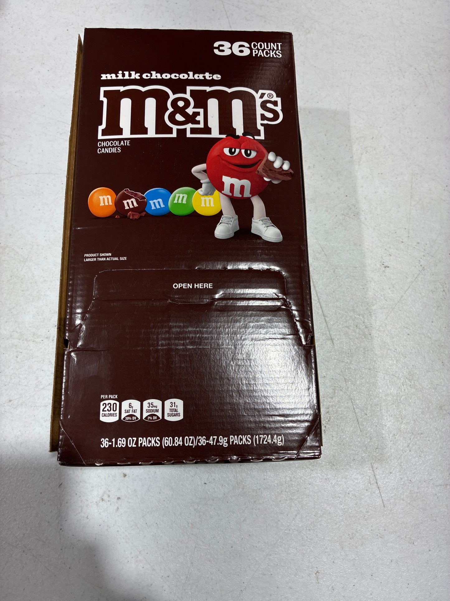 M&M Milk Chocolate 36-1.69Oz