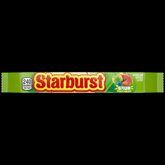 Starburst Sour Singles Fruit Chews 2.07Oz, (24 Count)