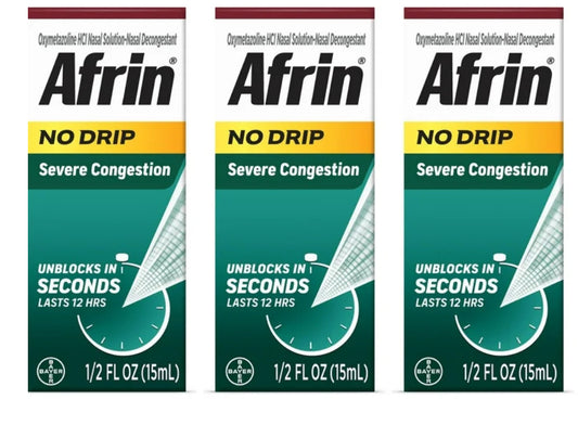 Afrin No Drip 3 Pack 20ML Medicine