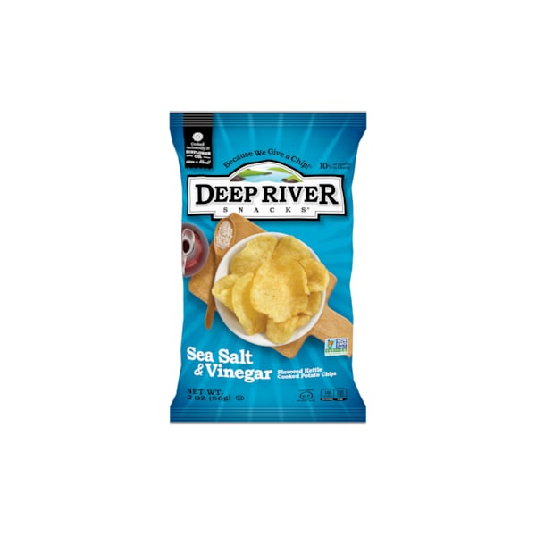 Kettle Potato Chip Salt & Vinegar 2 Oz., PK24