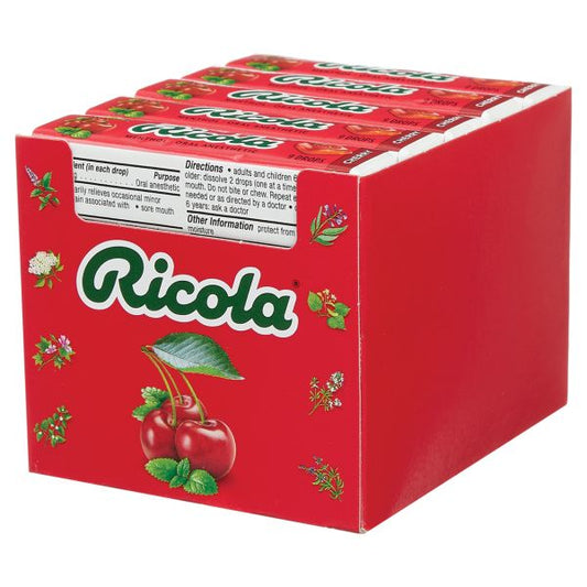 Ricola Cherry Honey Throat Drops, 9 ct