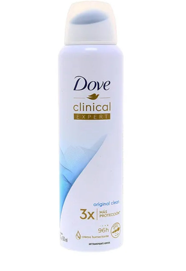 Dove Clinical Expert Original Clean Antiperspirant Spray – 150ml