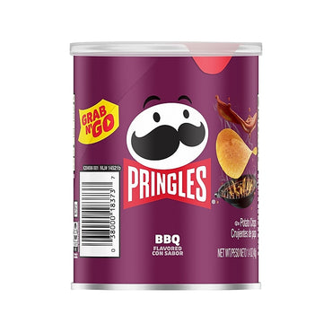 Pringles Grab & Go BBQ Crisps, 1.4 Oz, 12 Cans/Carton | Quill