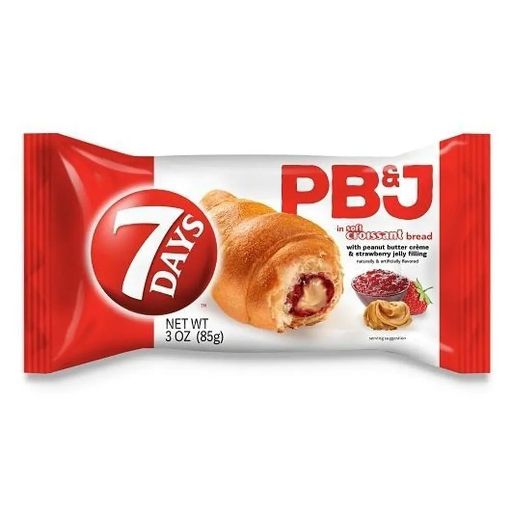 7 Day Croissant PB&J Strawberry 3Oz, (6 Count)