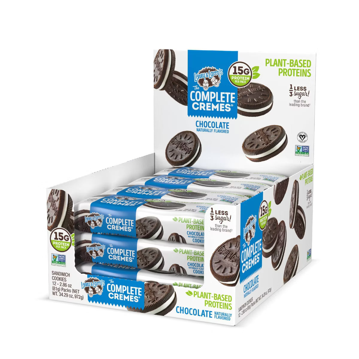LENNY & LERRY'S The Complete Cremes Chocolate Naturally Flavored 12-2.86oz