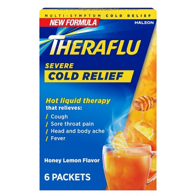 Theraflu Multi-Symptom Severe Cold Relief Daytime Powder - Honey Lemon - Medicine