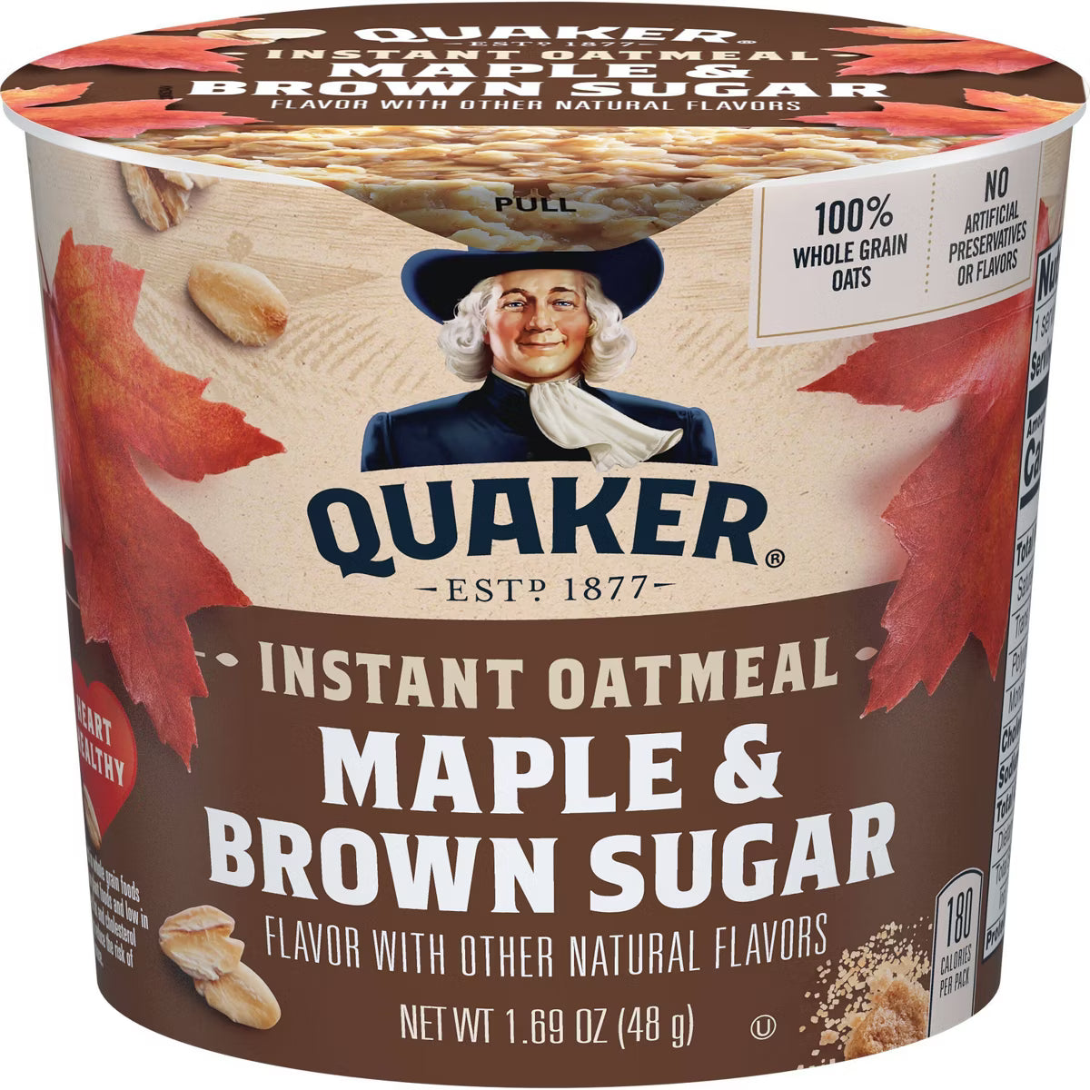 QUAKER INSTANT OATMEAL MAPLE & BROWN SUGAR 1.69 oz