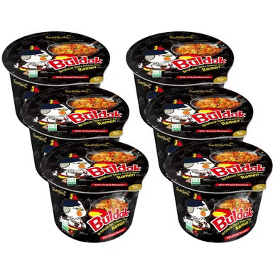 BULDAK SPICY RAMEN BIG BOWL 3.70OZ 6 COUNT NOODLES