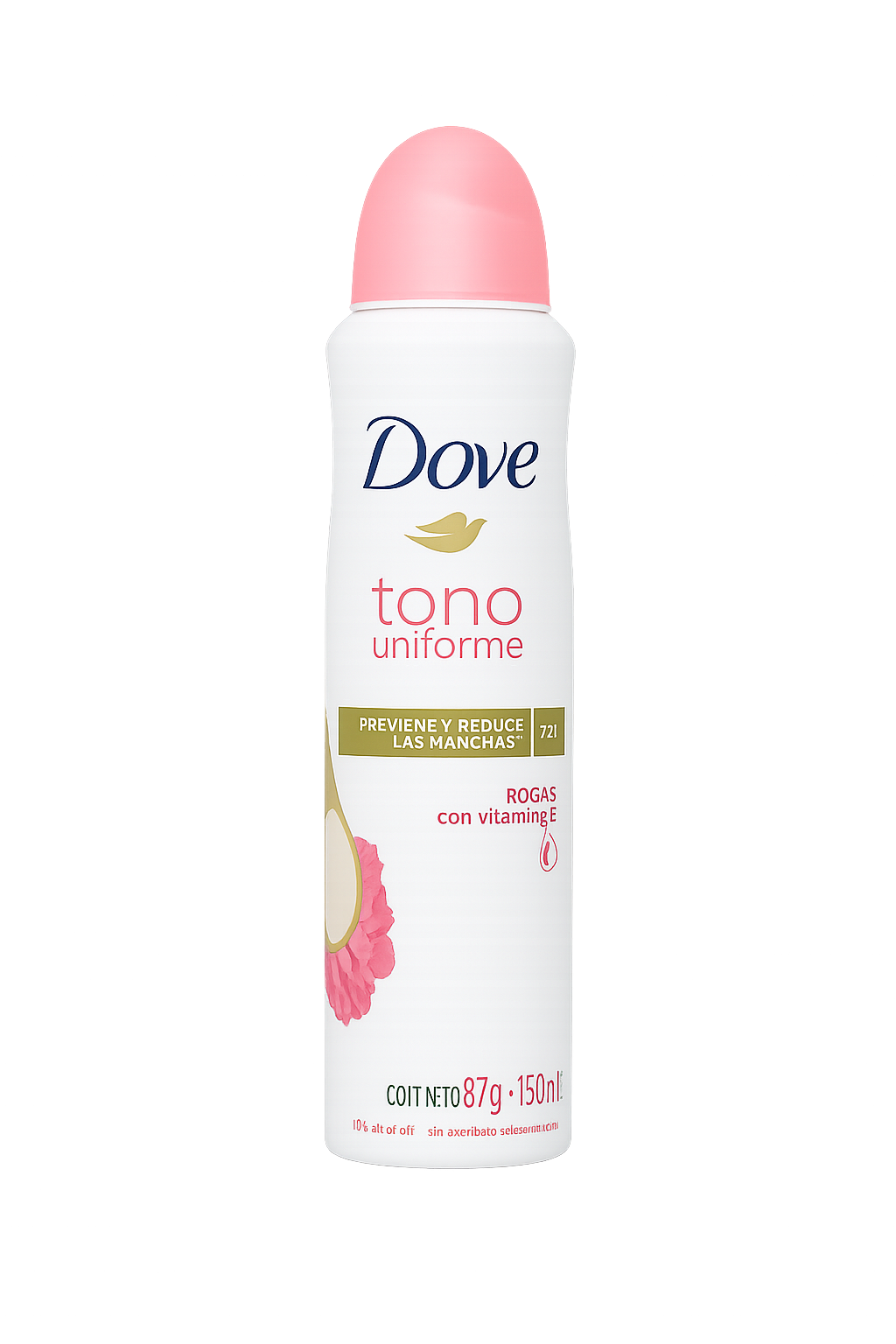 Dove Tono Uniforme Antiperspirant Spray Rosas con Vitamina E – 150ml
